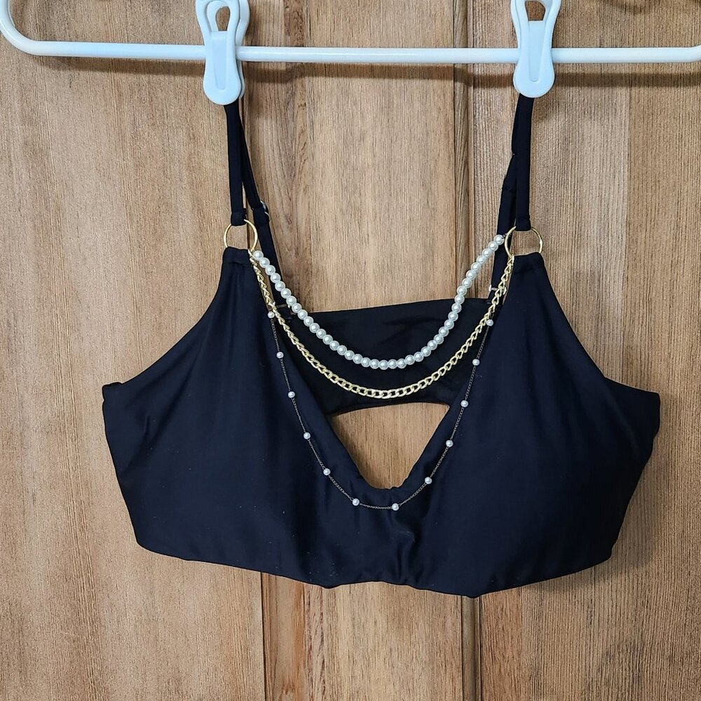 Large Black 2 Piece Swim Set